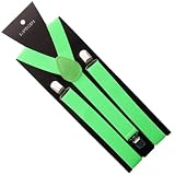 Bright Green Suspender Elasticated Braces (With Love From Flissy©TM)IMAGE