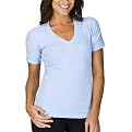 Icon by Marika Women's Seamless V-Neck Tee - Blue