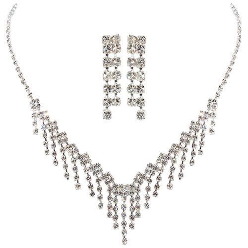 Childrens Toyshop  Jewelry : Dainty Graduated Drape Earrings and Necklace Set