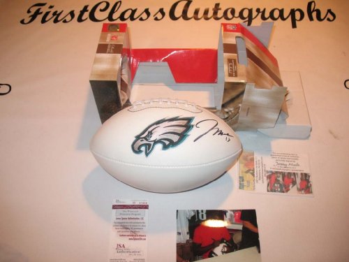 Jeremy Maclin Philadelphia Eagles Signed Logo Football