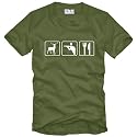 Jäger Triathlon T-Shirt - khaki - Gr. S bis XXL :: (Schützenkönig Shirt, Jagd Shirt )