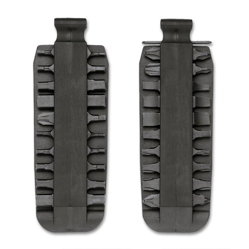 Leatherman L931014 Bit-Kit bestehend aus 21 doppelseitegen Stahl-Bits, schwarz