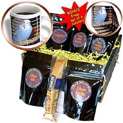 Birds - Blue Parakeet - Coffee Gift Baskets - Coffee Gift Basket by Decaf Espresso Roast