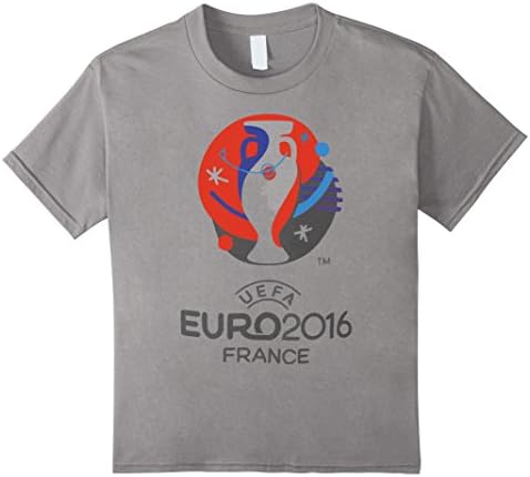 Kids Official UEFA EURO 2016 Short Sleeve T-Shirt 12 Slate