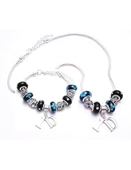 1D One Direction Charm Bracelet and Necklace Gift Set Girls Pandora Style Gift Boxed