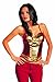 Disguise Marvel Iron Man Mark 42 Fiercely Femme Sassy Womens Adult Bustier Costume, Gold/Red, Medium/8-10