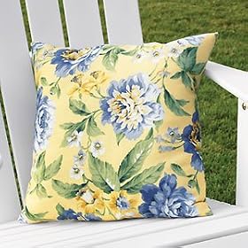 Outdoor Throw Pillow, Nantucket Green Stripe by 