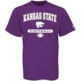 Russell Kansas State Wildcats Purple Football T-shirt
