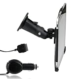 Wicked Chili KFZ-Halterung vibrationsfrei für Apple iPad 1 mit KFZ Ladekabel (2000mAh, 12V / 24V) schwarz