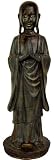 Simple, Unique, Beautiful, Buddhist Art Gifts - 22" Large Standing Japanese Zen Buddhist Monk Statue in Namaste Mudra