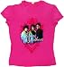 Jonas Brothers Group Photo Crest Juniors Pink Tee Shirt