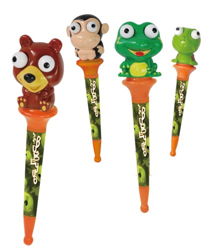 Inkology, Bug Eyes Animal Novelty Ball Point Pens, 6 pcs (175-1)