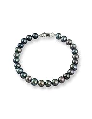 18k Gold, Freshwater Pearl Bracelet, 7.0-6.5mm, "A" Quality