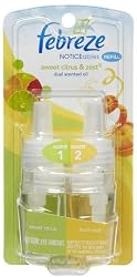 Febreze noticeables sweet citrus and zest dual scented oil refills - 8 ea
