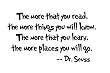 New Dr. Seuss Quote Vinyl wall Art Decal Decor The more that