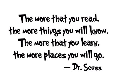 New Dr. Seuss Quote Vinyl wall Art Decal Decor 