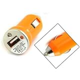 New 3-Pack Mini Car Cigarette Lighter USB Charger Adapter Orange For Apple iPhone 4 4G 16GB / 32GB 4th Generation