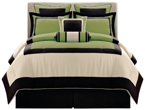 Fashion Street Olive Gramercy 8-Piece Comforter Set, King