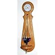 Wall Mounted Weather Station with Thermometer, Hygrometer, and Barometer - Oak Finish - 18 Inches