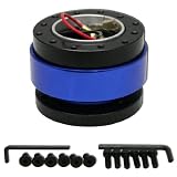 UNIVERSAL QUICK RELEASE STEERING WHEEL HUB ADAPTOR BLACK/BLUE