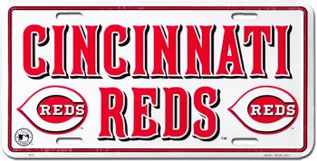 MLB License Plate - Cincinnati Reds