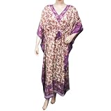 Ibaexports Beige Polyester Kaftan Lady Beach Wear Up Dashiki Maxi Caftan Evening Dress Free Size L Xl Xxl