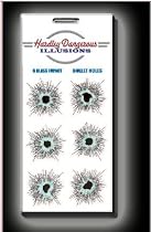 Hardley Dangerous Illusions Glass Bullet Hole Stickers