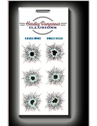 Hardley Dangerous Illusions Glass Bullet Hole Stickers