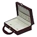 Burgundy Purse Style Jewelry Valet Organizer With Decorative Flower