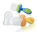 Nuby 2-Pack Nibbler with Cap, Colors May Vary