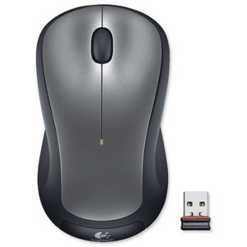Logitech M310 Wireless Mouse Contoured Bluetooth With Usb Nano-receiver 2.4ghz Silver Ref 910-001678 Picture