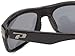 Pepper's Stockton Polarized Wrap Sunglasses, Shiny Black, One Size