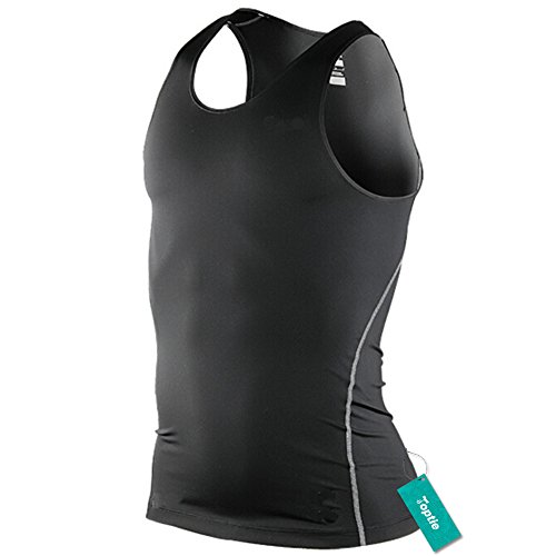 TopTie Men's Compression Under Base Layer Gear Wear Shirt