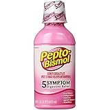 Pepto-Bismol Original Liquid 5 Symptom Relief, Including Upset Stomach & Diarrhea 16 Oz (Pack of 3)