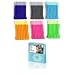 FS - iPOD NANO 3G 3RD GENERATION 2 IN 1 COVER SET - 6 PACK iPOD SOCKS + BLUE SILICONE CASE WITH NECKSTRAP (FOR iPOD NANO 3GB 3RD GENERATION ONLY)