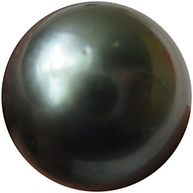 Genuine 12.5 - 13 mm not drilled Natural Black Color Cultured Tahitian Loose Pearl Bead with certificate - 1 Pcs -ls323