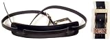 Fender Deluxe Vintage Guitar Strap Black Leather
