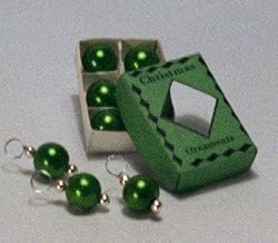 Miniature Box of Christmas Decorations by Dijon Miniatures