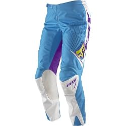 Fox Racing 180 Race Women's MotoX Motorcycle Pants w/ Free B&F Heart Sticker Bundle - Blue