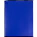 JAM Paper® Plastic 2-Pocket Folders - Eco Friendly Folder with Clasps - Deep Blue - Sold Individually
