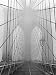 Foggy Day On Brooklyn Bridge by Henri Silberman - Fine Art Print / Poster - 15.75 x 19.75