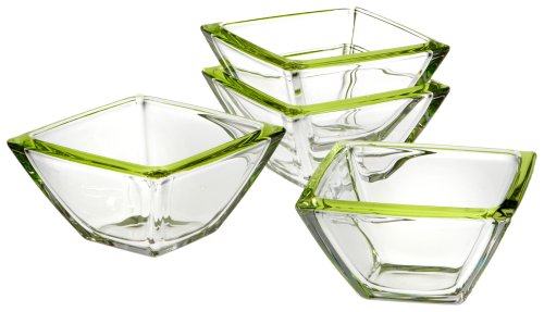 LEONARDO 086424 - Set/4 Schalen Corner 13 cm gr&uuml;n Preisvergleich
