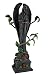 Mourning Angel Creeping Roses Statue Figure