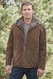 Men's Element Suede Jacket with Rabbit Vest Liner