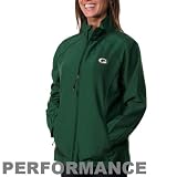 NFL Cutter & Buck Green Bay Packers Ladies Green Astute Performance Full Zip Windshirt (Medium)