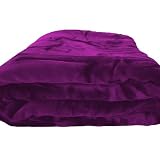 Brand New Queen Size Solid Super Soft Plush Mink Blanket Purple
