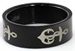 Blackline Anchor Design Stainless Steel Ring by BodyPUNKS (RBS-012)