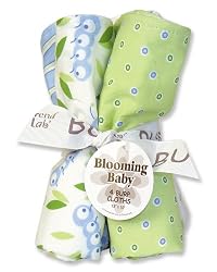 Caterpillar Four Piece Terry Burp Cloth Set