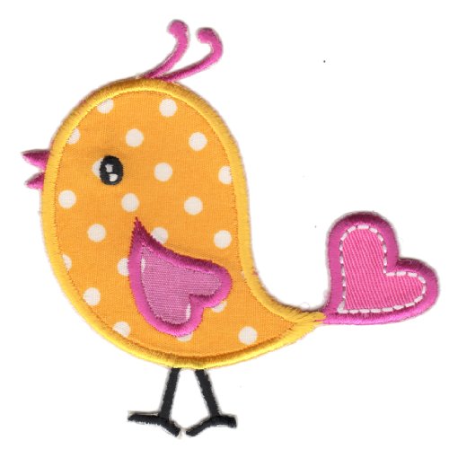PatchMommy Iron On Applique Patch, Yellow Bird - Kids Baby