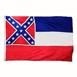 10 x 15 Feet Mississippi Nylon - outdoor State Flags Made in US.